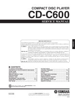 Yamaha CDC-600 - Service Manual 